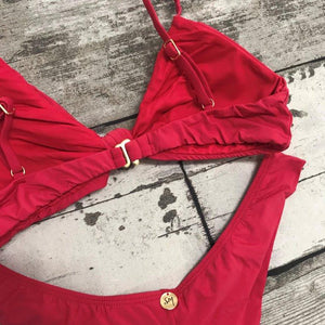 Moana Bikini Set - Knot Top - Cherry