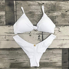 Load image into Gallery viewer, Moana Bikini Set - Knot Top - White