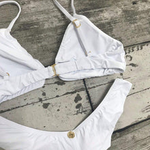 Load image into Gallery viewer, Moana Bikini Set - Knot Top - White
