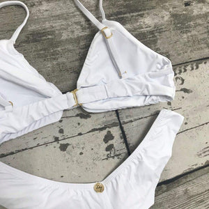 Moana Bikini Set - Knot Top - White