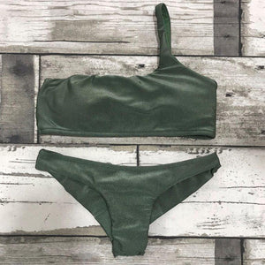 One Shoulder Bikini Set