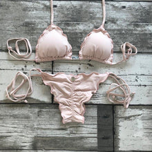 Load image into Gallery viewer, Ruffled Bikini Set - Baby Pink